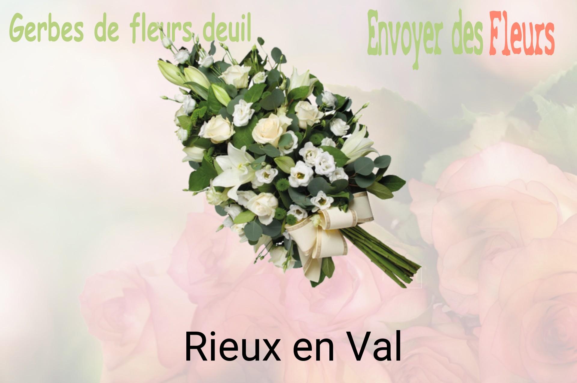 Gerbe de fleurs de deuil livrée à Rieux-en-Val